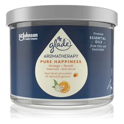 GLADE Aromatherapy Pure Happiness illatgyertya Orange + Neroli 260 g