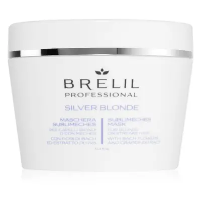 Brelil Professional Silver Blonde Sublimeches Mask hidratáló maszk semlegesíti a sárgás tónusoka