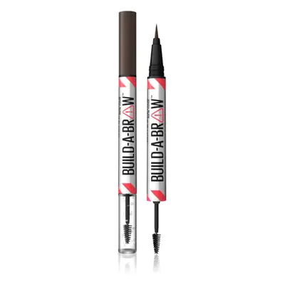 Maybelline Build-A-Brow Kétoldalú szemöldök ceruza a formáért és a fixálásért árnyalat 260 Deep 