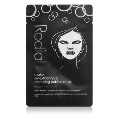 Rodial Snake Oxyganating & cleansing bubble mask tisztító és detoxikáló maszk aktív szénnel 1 db