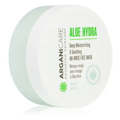 Arganicare Aloe Hydra No-Rinse Face Mask mélyhidratáló maszk nyugtató hatással 150 ml