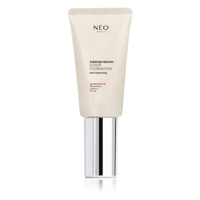 NEO MAKE UP Intense Serum Cover Foundation természetes hatású alapozó SPF 30 árnyalat 01 Porcela