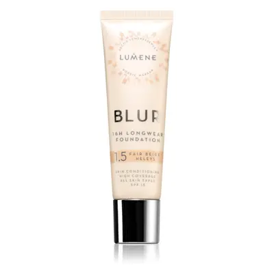 Lumene Blur 16h Longwear tartós alapozó SPF 15 árnyalat 1,5 Fair Beige 30 ml