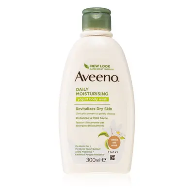 Aveeno Daily Moisturising Yoghurt body wash tápláló tusoló gél Vanilla & Yoghurt 300 ml