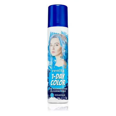 Venita 1-Day Color színező spray hajra árnyalat No. 2 - Ocean Blue 50 ml