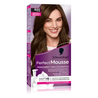 Schwarzkopf Perfect Mousse tartós hajfesték árnyalat 600 Light brown 1 db