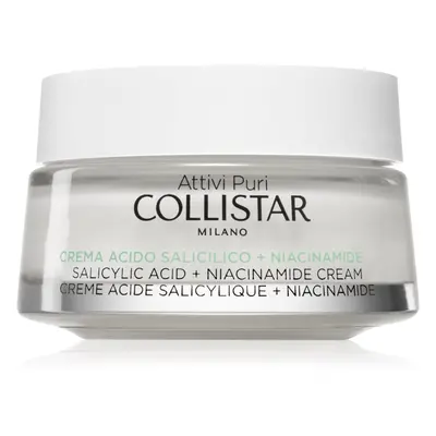 Collistar Attivi Puri Salicylic Acid + Niacinamide nyugtató krém szalicilsavval 50 ml