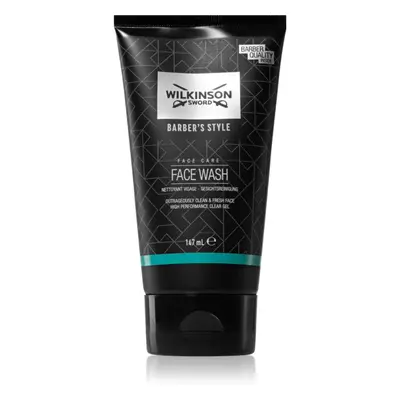 Wilkinson Sword Barbers Style Face Wash tápláló tisztító krém az arcra uraknak 147 ml