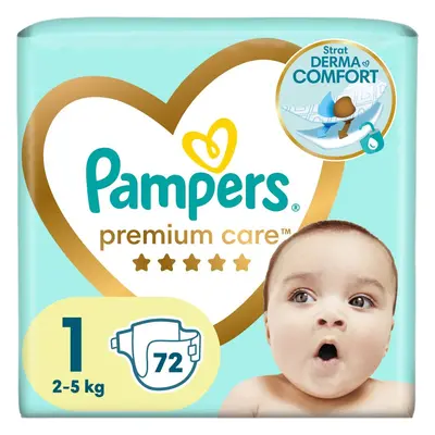 Pampers Premium Care Size 1 eldobható pelenkák 2-5 kg 72 db