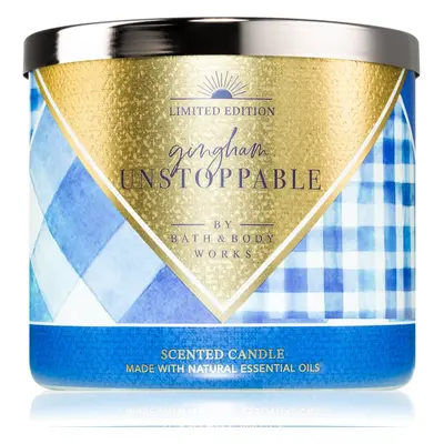 Bath & Body Works Limited Edition Gingham Unstoppable illatgyertya 411 g