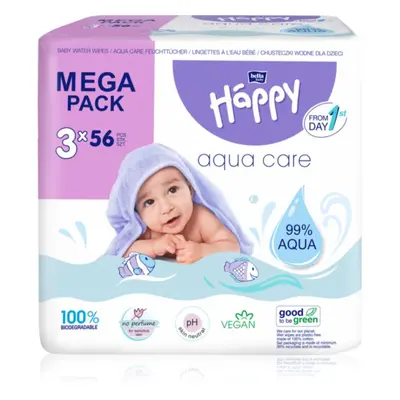 BELLA Baby Happy Aqua care nedves törlőkendő gyerekeknek 3x56 db