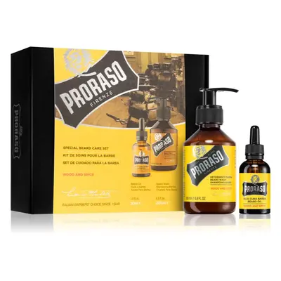 Proraso Set Beard Original ajándékszett Wood and Spice(szakállra) uraknak