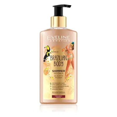 Eveline Cosmetics Brazilian Body testápoló emulzió csillámporral 150 ml