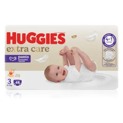 Huggies Extra Care Pants Size 3 eldobható nadrágpelenkák 6 - 11 kg 48 db