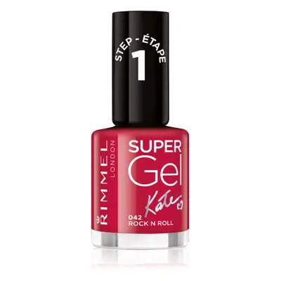 Rimmel Super Gel By Kate géles körömlakk UV/LED lámpa használata nélkül árnyalat 042 Rock n Roll