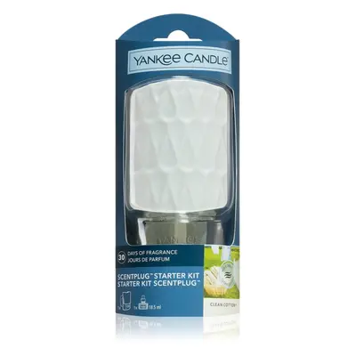 Yankee Candle Clean Cotton elektromos diffúzor + utántöltő 1 db