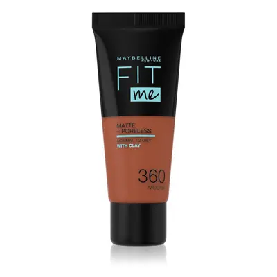 Maybelline Fit Me! Matte+Poreless pórusösszehúzó és mattító alapozó normál és olajos bőrre árnya