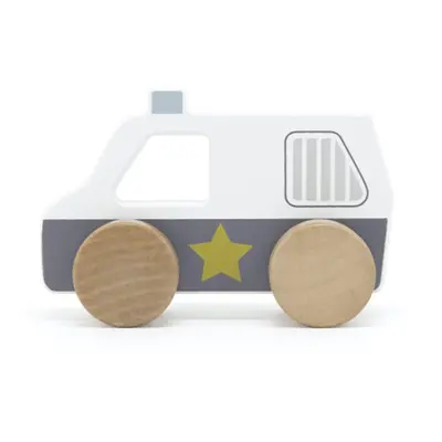 Tryco Wooden Police Car kisautó fából készült 1 db