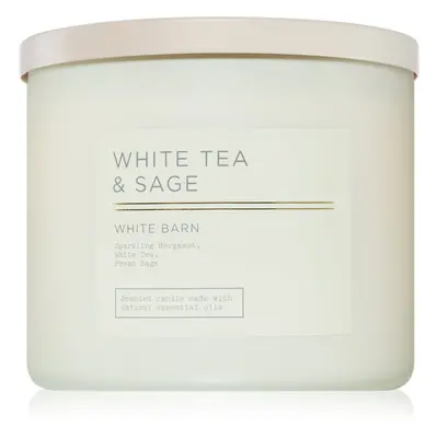 Bath & Body Works White Tea & Sage illatgyertya 411 g