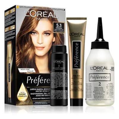 L’Oréal Paris Préférence hajfesték árnyalat 5.3 Ligth Golden Brown 1 db