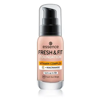 Essence Fresh & Fit folyékony make-up árnyalat 40 Fresh Sun Beige 30 ml