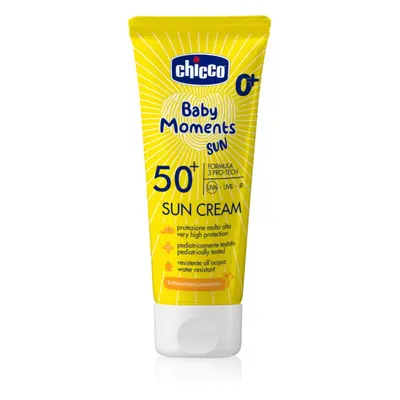 Chicco Baby Moments Sun napozó krém SPF50+ gyermekeknek születéstől kezdődően 75 ml