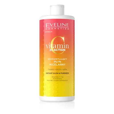 Eveline Cosmetics Vitamin C 3x Action micellás víz élénk és hidratált bőr 500 ml