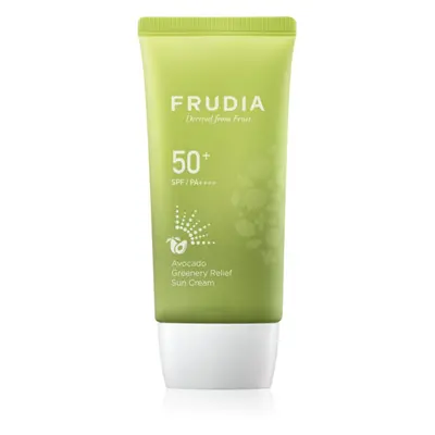 Frudia Sun Avocado Greenery Relief hidratáló védőkrém az érzékeny arcbőrre SPF 50+ 50 g