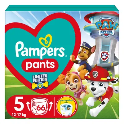 Pampers Pants Paw Patrol Size 5 eldobható nadrágpelenkák 12-17 kg 66 db