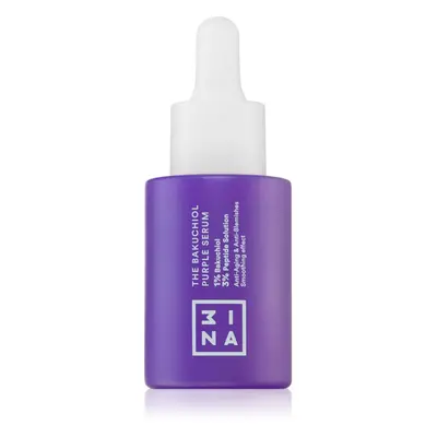 3INA The Bakuchiol Purple Serum könnyű arcszérum a bőr feszességéért 30 ml