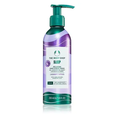 The Body Shop Lavander & Vetiver sampon haj és test Lavender & Vetiver 200 ml