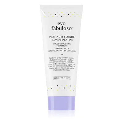 EVO Fabuloso Colour Boosting Treatment haj maszk a hajszín élénkítéséért árnyalat Platinum Blond