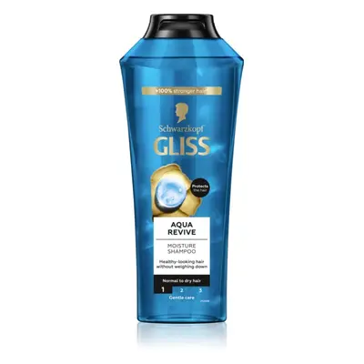 Schwarzkopf Gliss Aqua Revive sampon normál és száraz hajra 400 ml