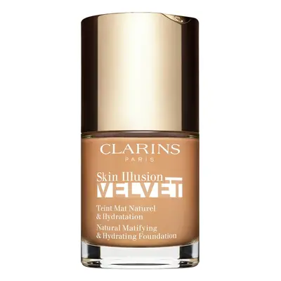 Clarins Skin Illusion Velvet mattító folyékony alapozó tápláló hatással árnyalat 112C 30 ml