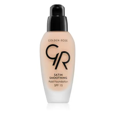 Golden Rose Satin Smoothing tartós folyékony alapozó SPF 15 árnyalat 27 34 ml