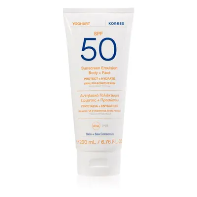 Korres Yoghurt napozótej hidratáló hatással SPF 50 200 ml