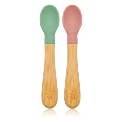 Citron Bamboo Spoon kiskanál Green/ Pink 2 db