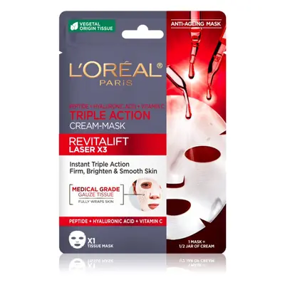 L’Oréal Paris Revitalift Laser X3 arcmaszk a bőröregedés ellen 28 g