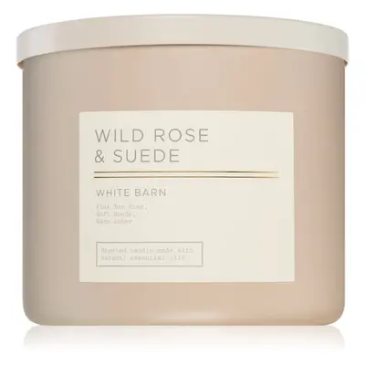 Bath & Body Works Wild Rose & Suede illatgyertya 411 g