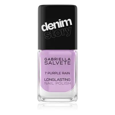 Gabriella Salvete Denim Story hosszantartó körömlakk árnyalat 07 Purple Rain 11 ml