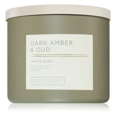 Bath & Body Works Dark Amber & Oud illatgyertya 411 g