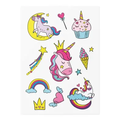 TATTonMe Temporary Tattoos Unicorns tetoválás gyermekeknek vízálló 3 y+ 1 db