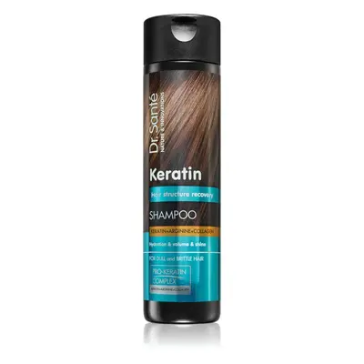 Dr. Santé Keratin regeneráló és hidratáló sampon törékeny, fénytelen hajra 250 ml