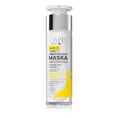 Apis Natural Cosmetics Ceramide Power megújító éjszakai krémes arcmaszk ceramidokkal 50 ml