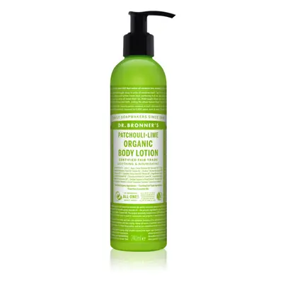 Dr. Bronner’s Patchouli & Lime intenzív regeneráló testápoló tej 240 ml