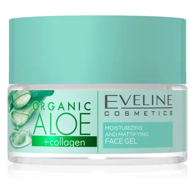 Eveline Cosmetics Organic Aloe+Collagen mattító arcgél 50 ml