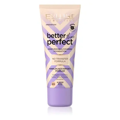 Eveline Cosmetics Better than Perfect fedő hatású alapozó hidratáló hatással árnyalat 2.5 Almond