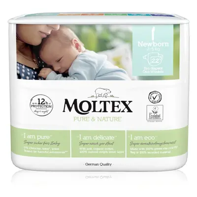 Moltex Pure & Nature Newborn Size 1 eldobható ÖKO pelenkák 2 - 5 kg 22 db