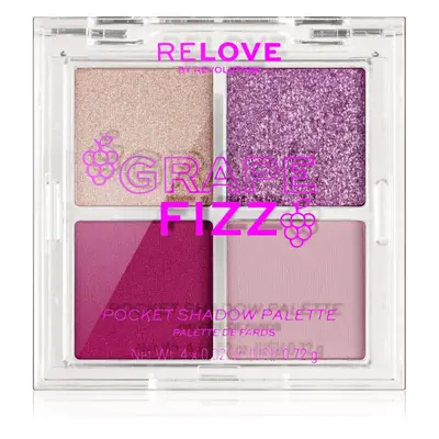 Revolution Relove Pocket Palette szemhéjfesték paletta árnyalat Grape Fizz 4x0.72 g