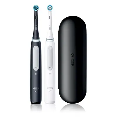 Oral B iO4 elektromos fogkefe tokkal DUO Black & White 2 db